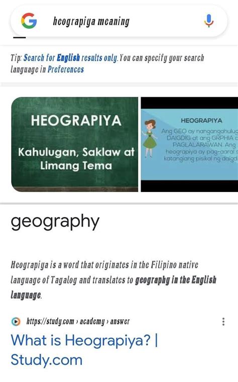 heograpiya meaning brainly|Meaning of heograpiya .